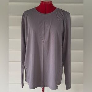 lululemon athletica Gray Long Sleeve Top Sz 12